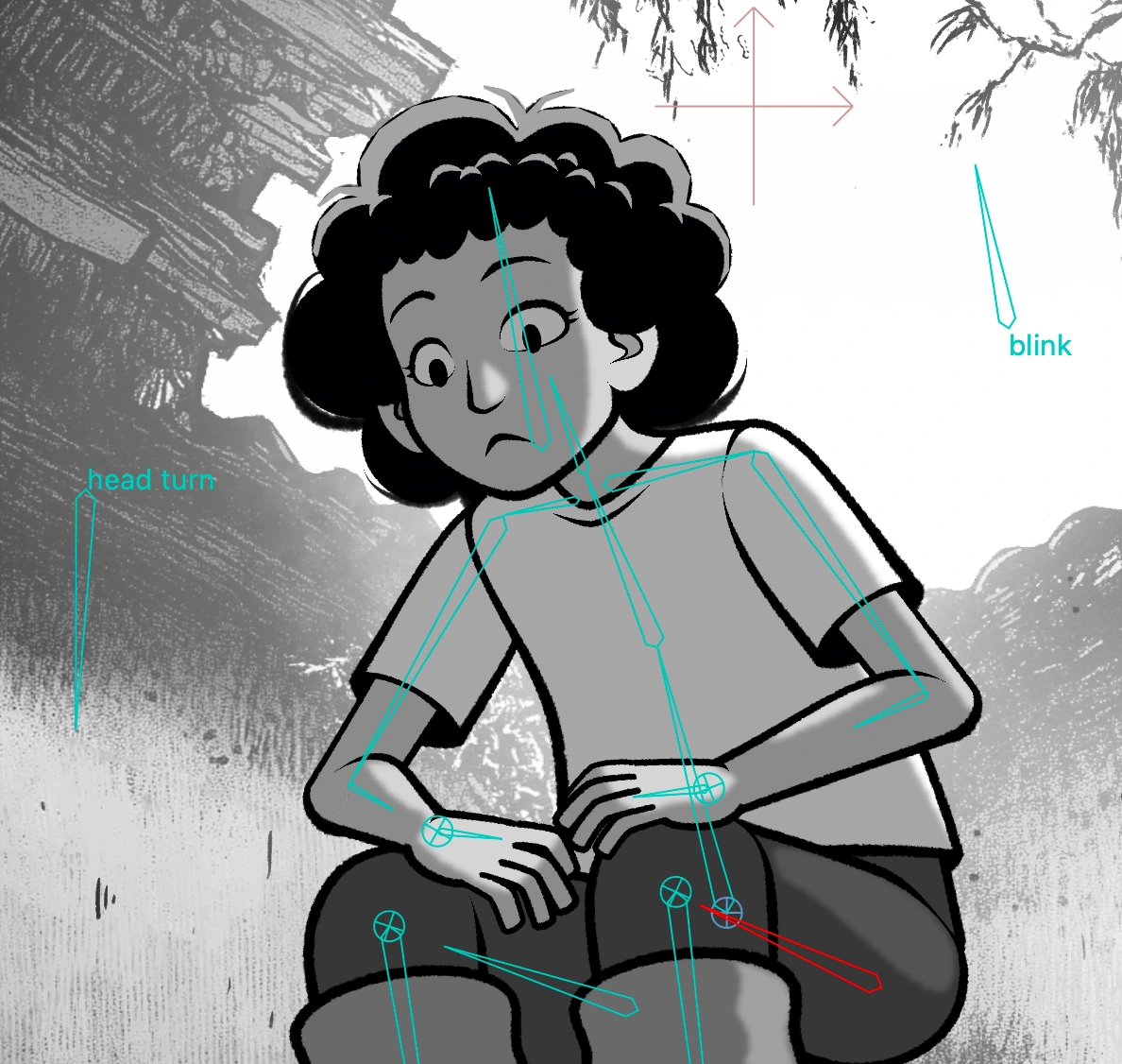 Chacacter rigged. MOHO software